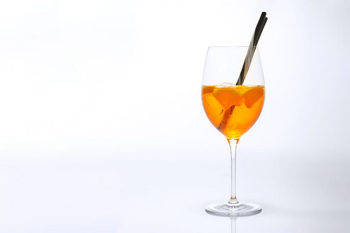 Aperol with aloe vera