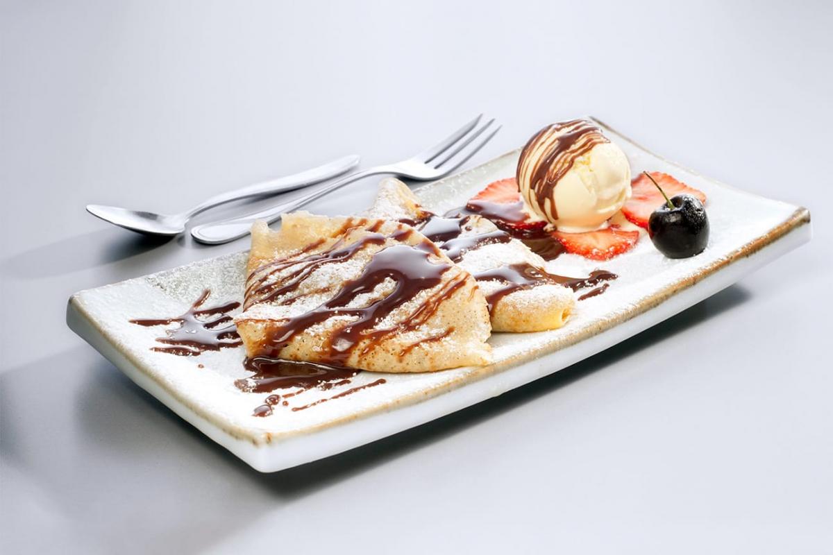Milchschokolade-Crêpes